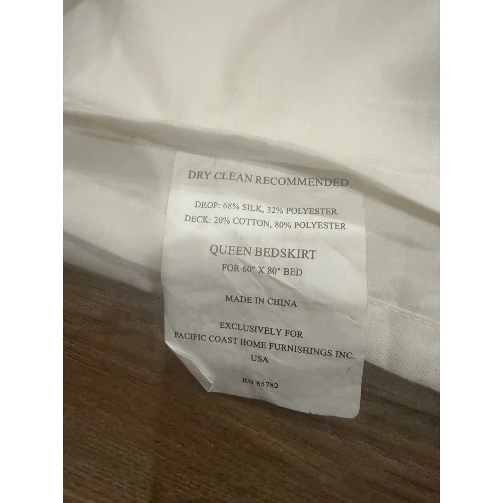Pacific Coast Queen Silk Comforter, Bed Skirt and Shams